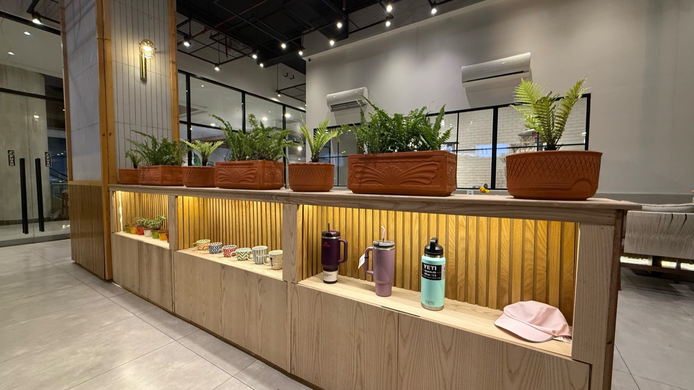 The coffee counter at Bartlett's Café