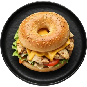 Grilled Chicken Cheese Bagel